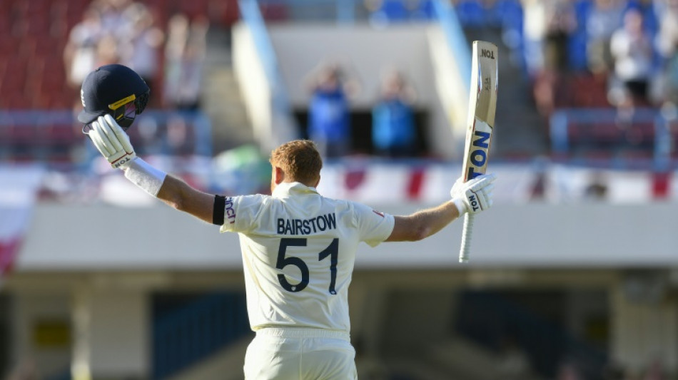 Bairstow's century anchors England recovery after dismal start to 1st Test