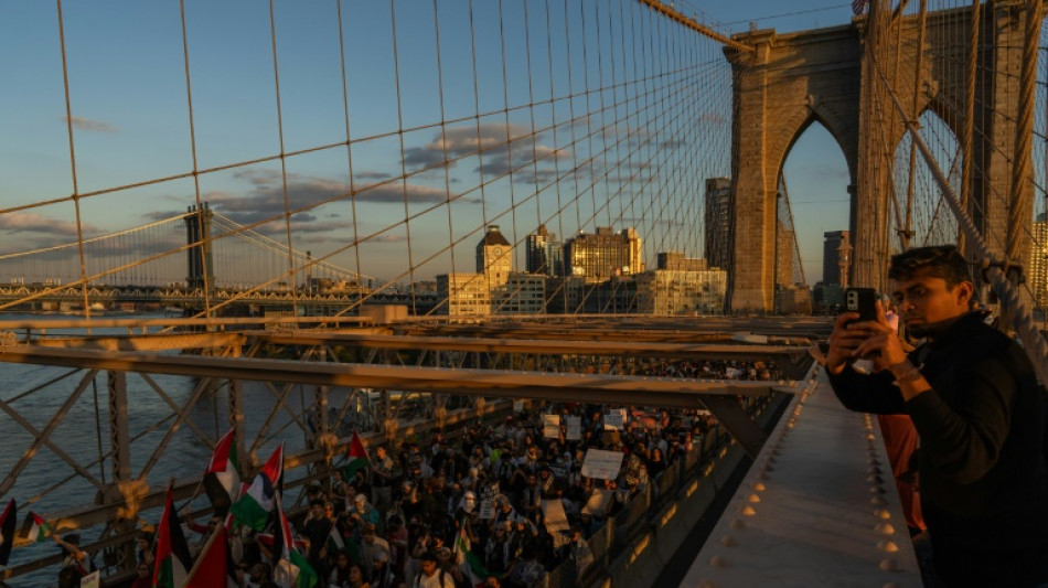 Miles de manifestantes propalestinos en Nueva York