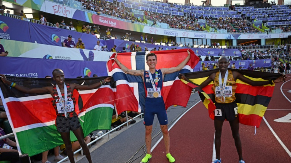 Norway's Ingebrigtsen win's men's world 5,000m title