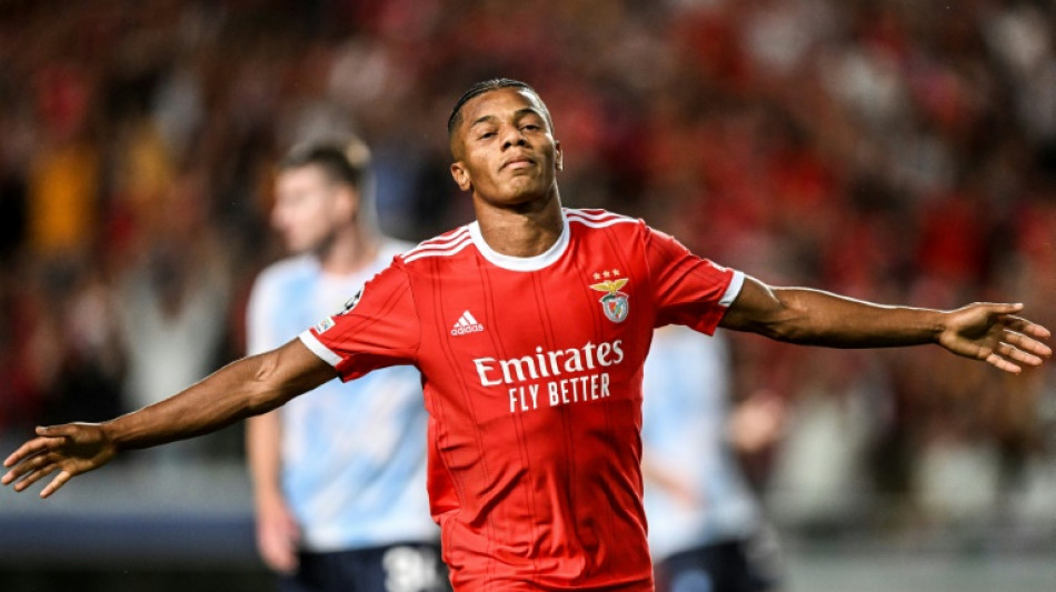 Benfica's Neres ends Dynamo Kyiv's Champions League hopes