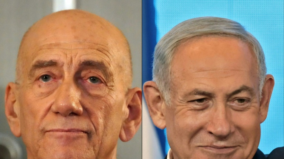 Netanyahu gana un juicio por difamación contra el ex primer ministro israelí Olmert