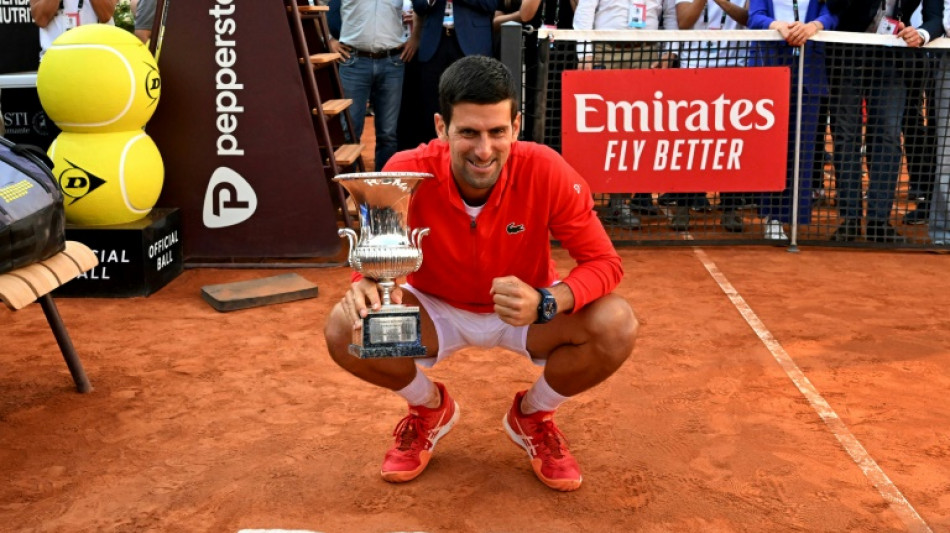 Tennis: Djokovic lancé vers Roland-Garros avec un 6e sacre romain