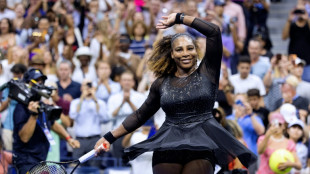 Serena wins US Open first round on emotional night