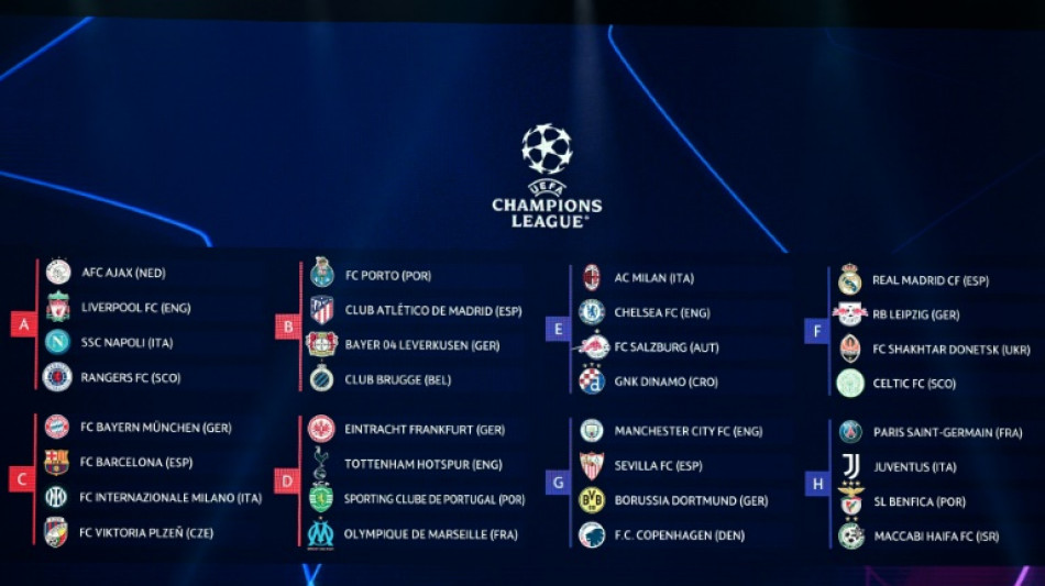 Bayern to play Barcelona in Champions League group stage, Man City to meet Dortmund