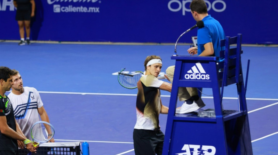 Zverev fue multado con 40.000 dólares por su conducta agresiva en el Abierto Mexicano