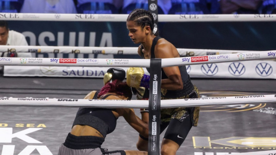 Britain's Ali wins first Saudi women's boxing match in seconds