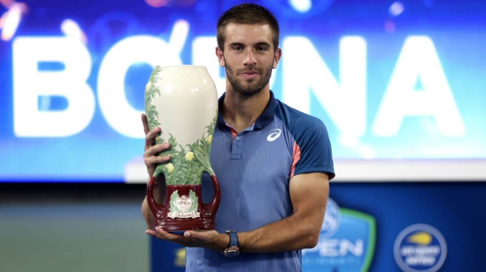 Coric upsets Tsitsipas to win Cincinnati Masters title