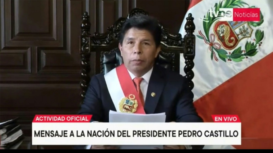 El Congreso de Perú destituye al presidente Pedro Castillo