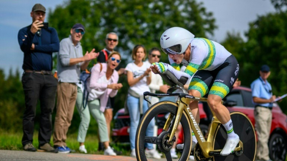 Australia's Brown adds world title to Olympic time trial gold