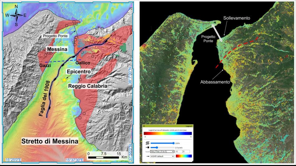 Stretto di Messina, confermato il movimento della faglia