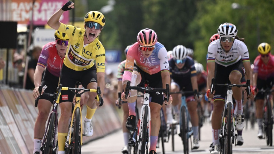 Leader Vos wins stage 6 of women's Tour de France