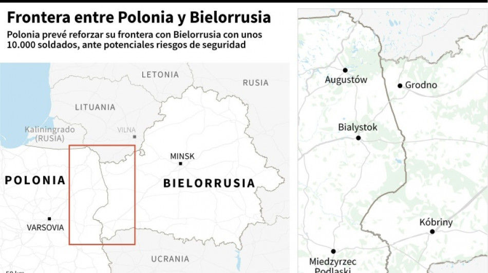 Bielorrusia denuncia violación de su espacio aéreo y Polonia lo niega