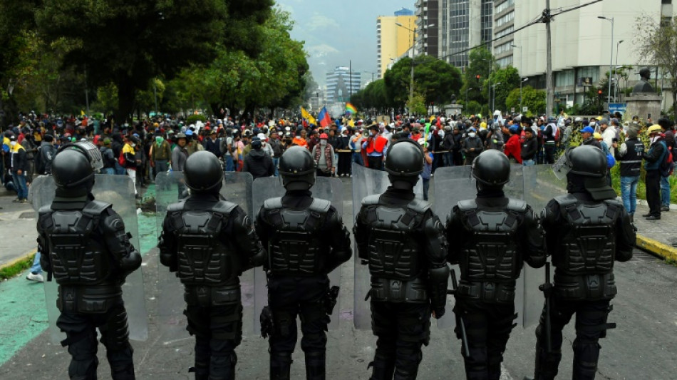 Ecuador police officers missing after protest attack