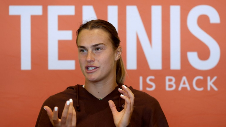 Tennis: "Je n'ai jamais ressenti autant de haine", dit Sabalenka