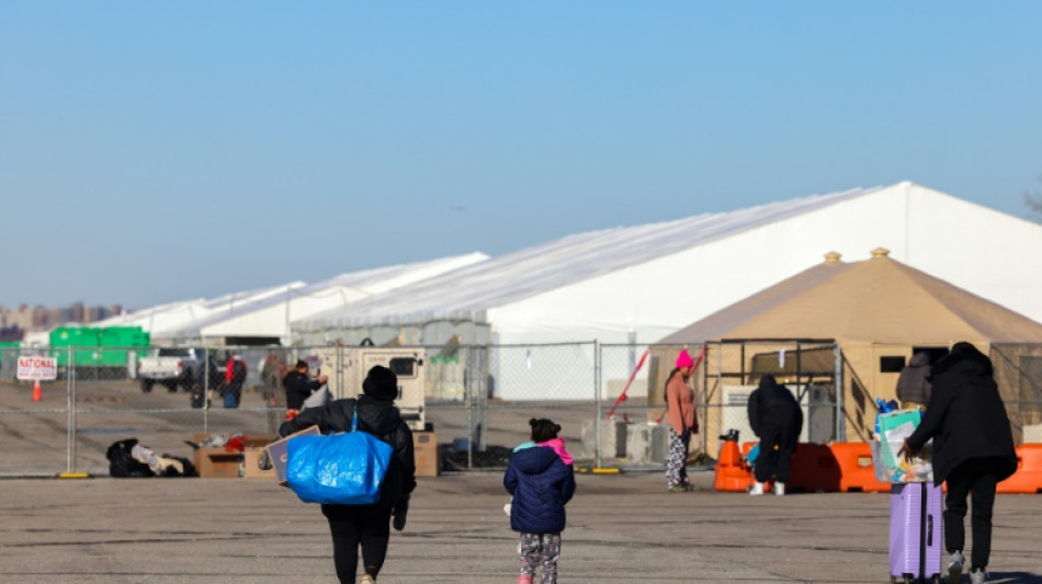 Un campamento aislado en los confines de Nueva York simboliza la crisis migratoria