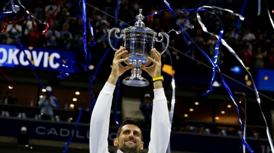 US Open: Djokovic, champion absolu aux 24 titres du Grand Chelem