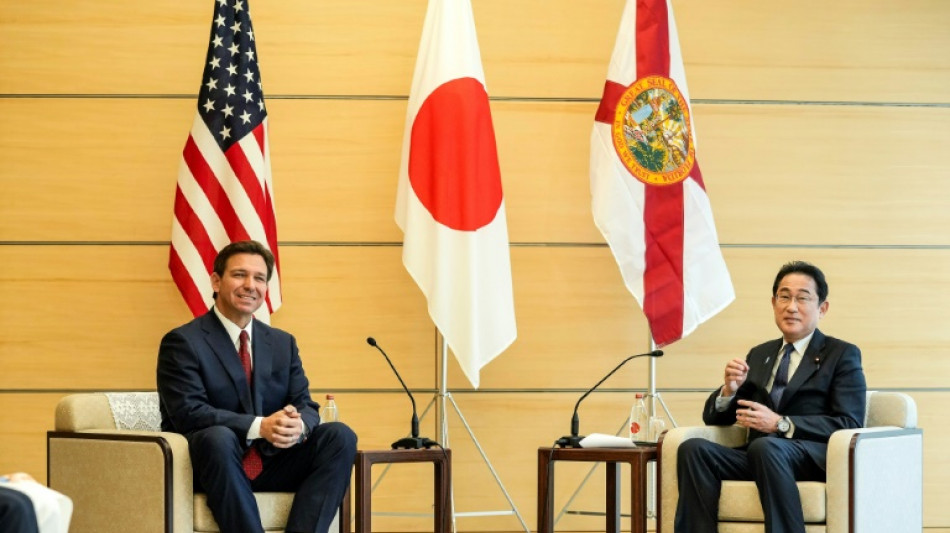 El gobernador estadounidense DeSantis inicia una gira internacional en Japón