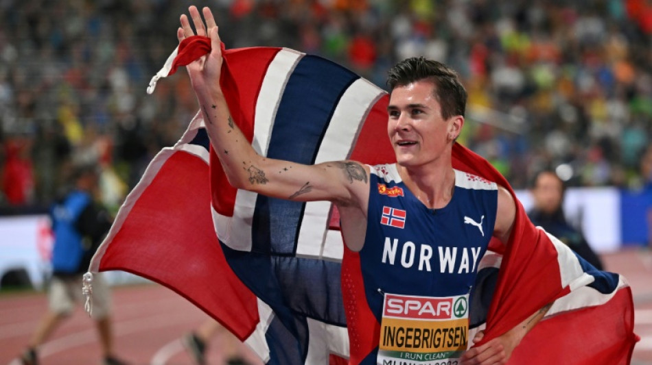 Norway's Jakob Ingebrigtsen wins 1500m for Euro double-double