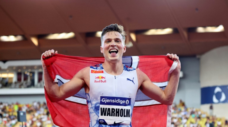 Athlétisme: 4e performance de tous les temps pour Warholm sur 400 m haies à Monaco