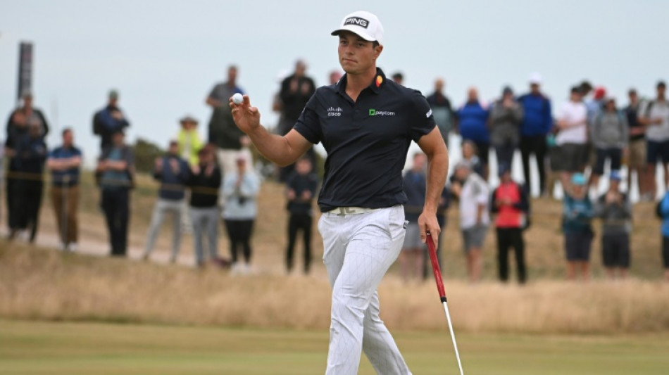 Nowhere like home of golf for Hovland to break major duck