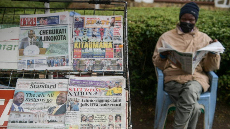 Kenya's Odinga slightly ahead in presidential race: early results