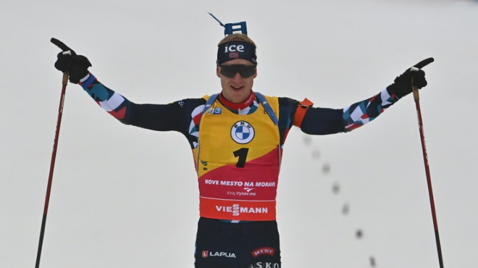 Biathlon: Laegreid forfait pour la prochaine course, Johannes Boe assuré de remporter la Coupe du monde