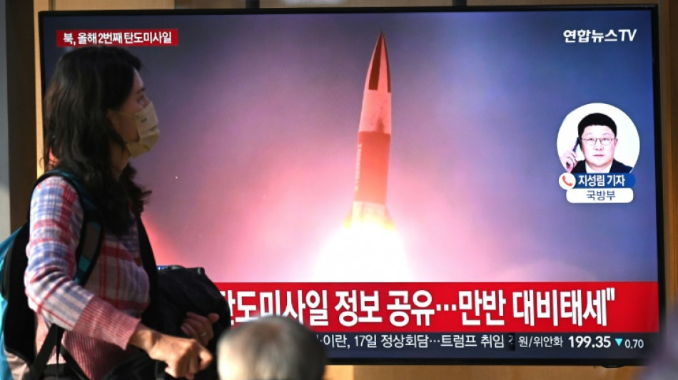 North Korea fires short-range ballistic missiles before Trump's return