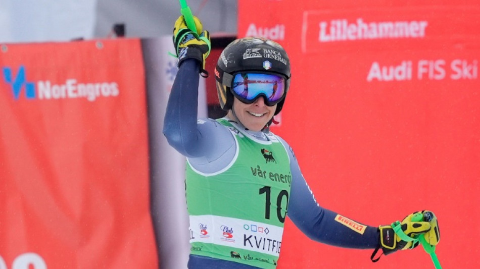 Ski alpin: Brignone surgit du brouillard à Kvitfjell, Gut-Behrami engrange