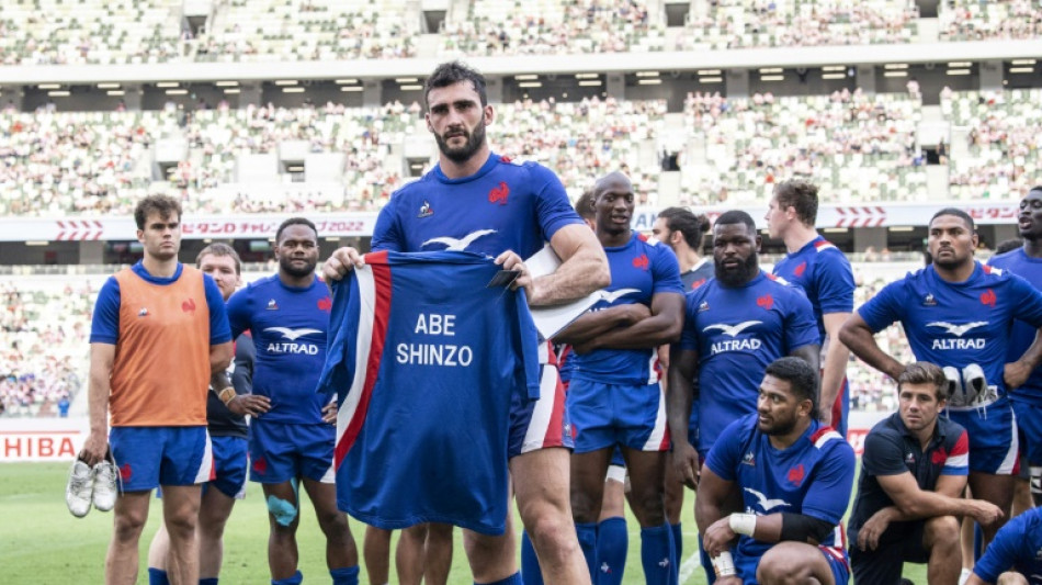 Japan players remember Abe after emotional France Test