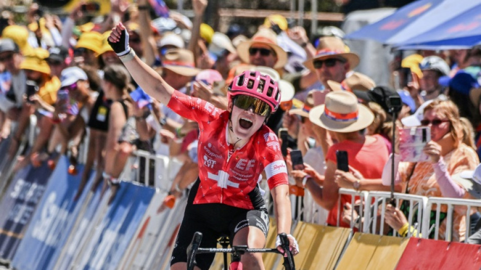 Swiss Ruegg wins uphill finish to lead women's Tour Down Under