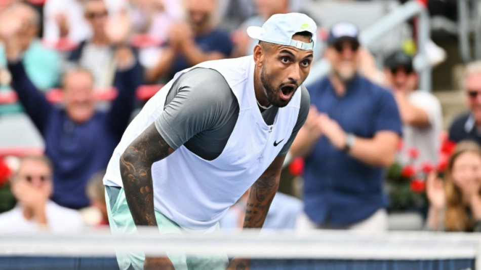 Battered Kyrgios hits his limit in Montreal loss 