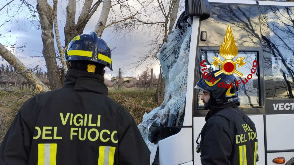 Albero cade su scuolabus nel Fiorentino