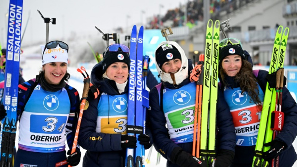 Biathlon: les Françaises remportent le relais d'Oberhof en Coupe du monde