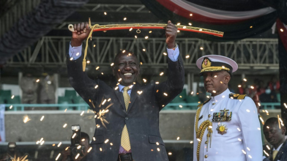 Ruto sworn in as Kenya's president after disputed poll