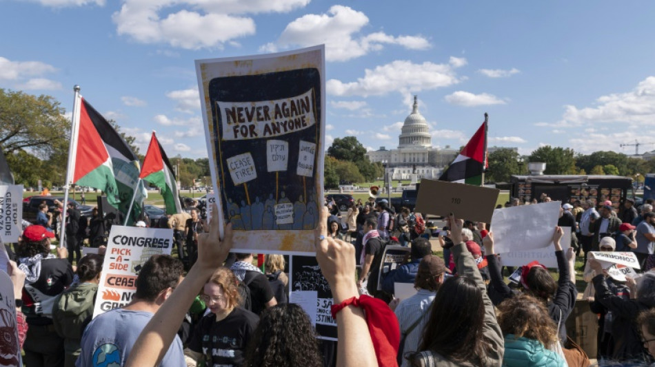 Manifestantes ocupan edificio del Congreso de EEUU para exigir alto el fuego en Gaza