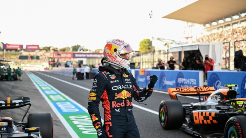 F1: retour aux affaires pour Verstappen, en pole du GP du Japon