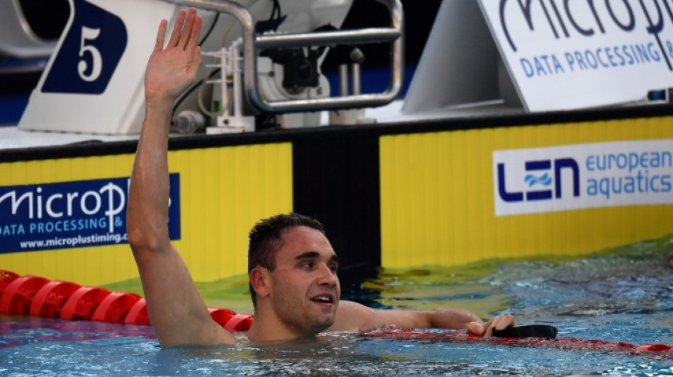 Hungary's Milak claims men's 100m butterfly gold in Euros