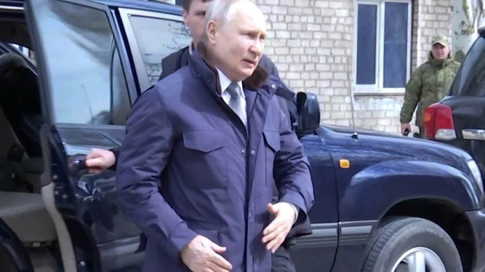 Putin viajó a la región de Jersón, en Ucrania