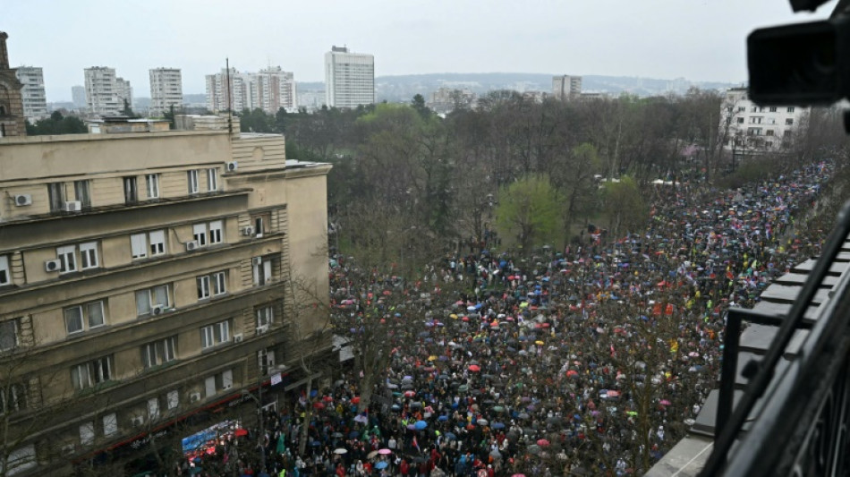 Großdemonstration gegen Korruption und Regierung in Serbien