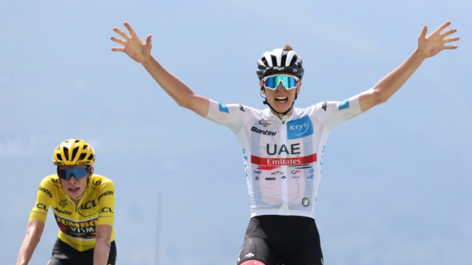 Pogacar wins Tour stage 17, Vingegaard stays in lead